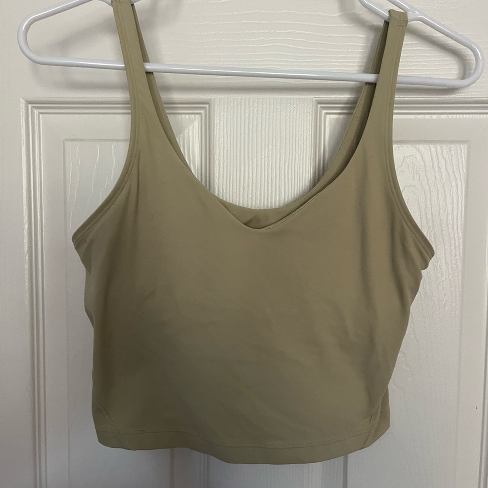 Greenish hue Align Crop Tank Top